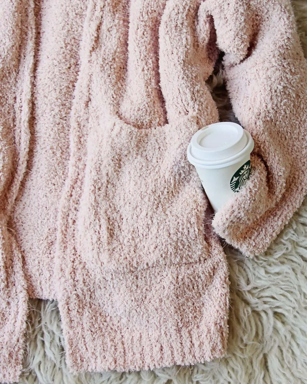 Fuzzy Wuzzy Cardigan in Pink