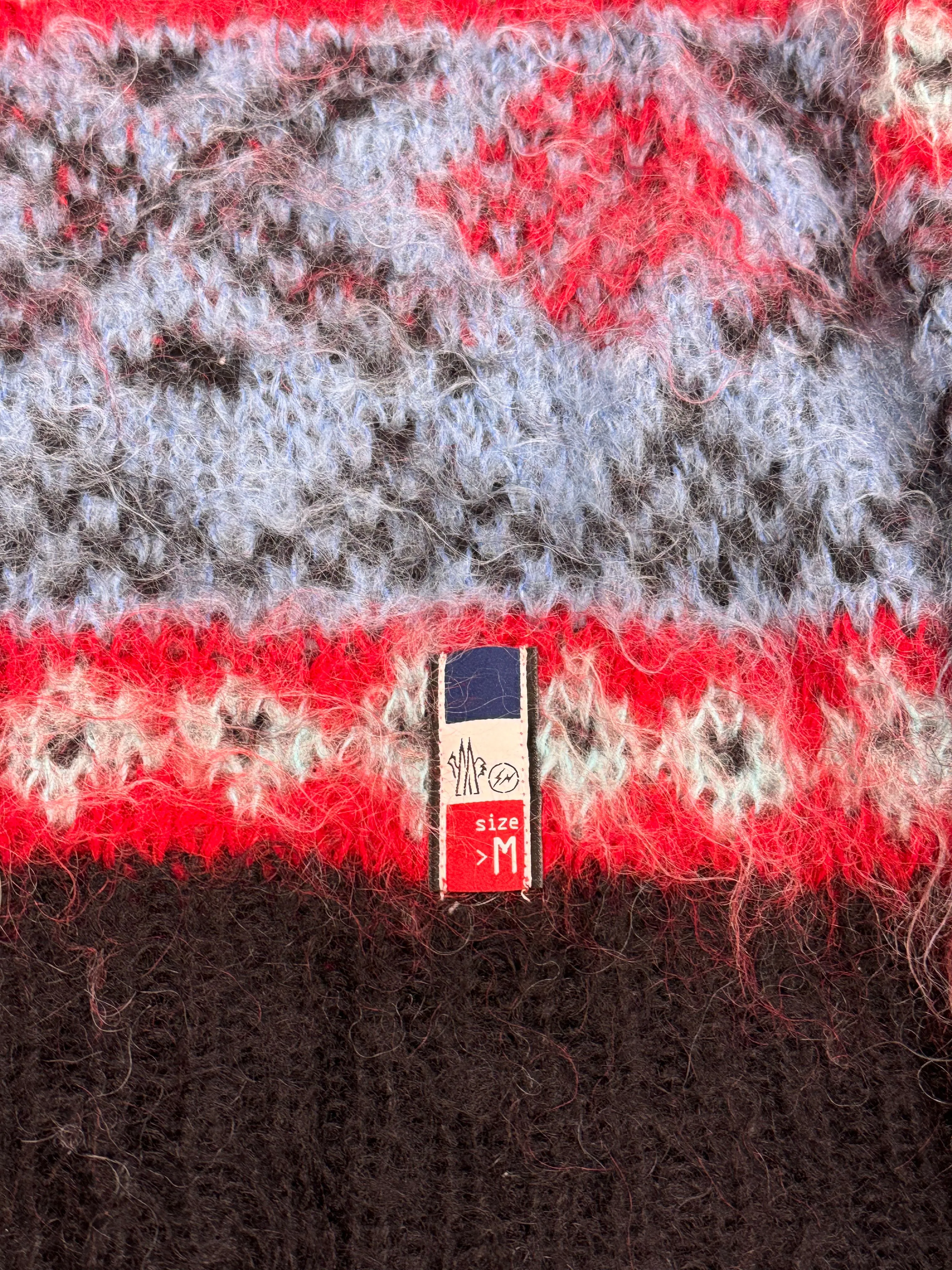 F/W2018 Moncler X Fragment multicolor wool sweater