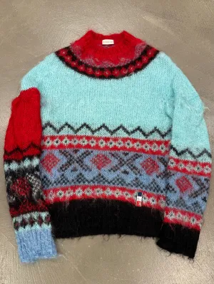 F/W2018 Moncler X Fragment multicolor wool sweater