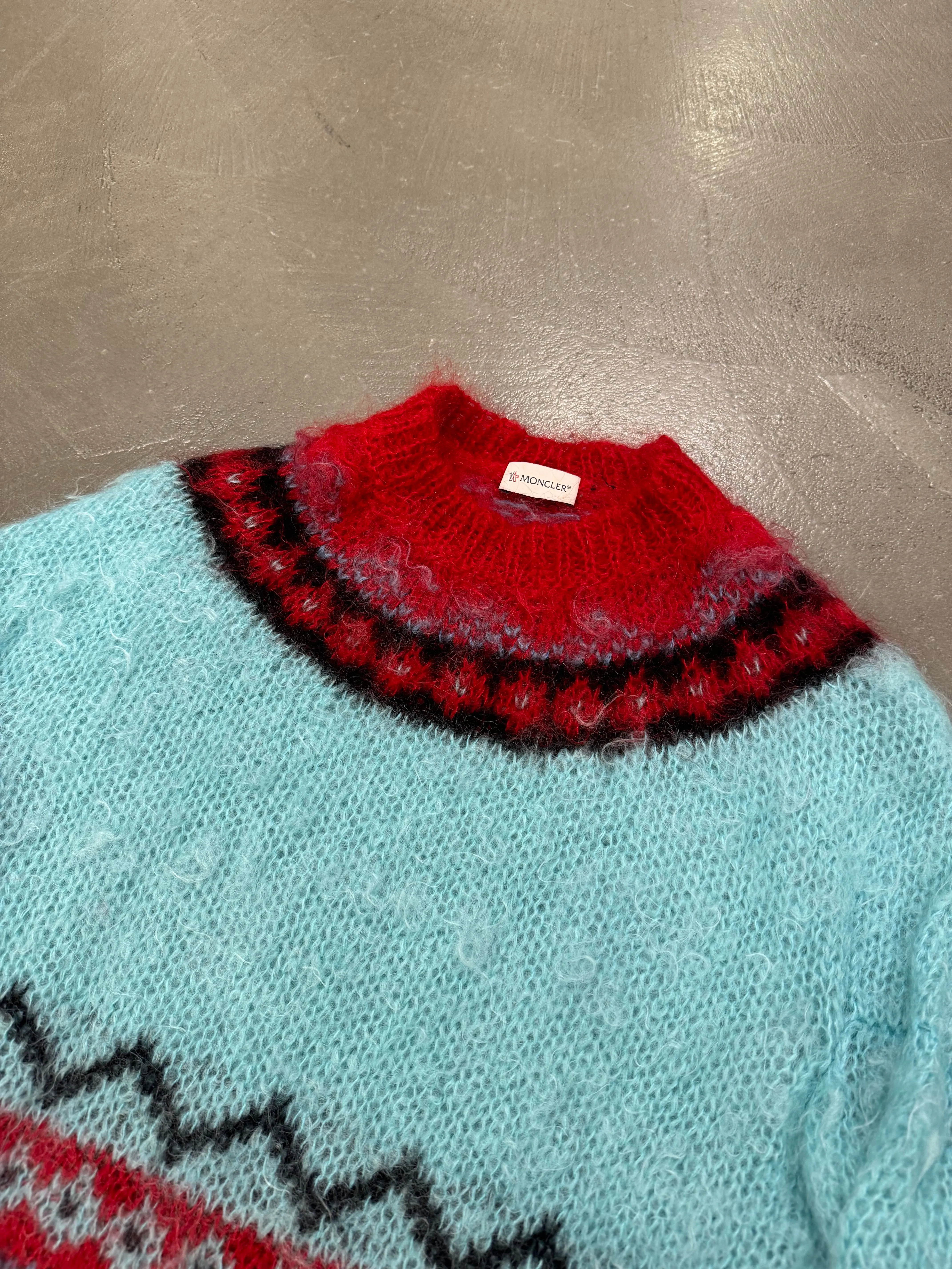 F/W2018 Moncler X Fragment multicolor wool sweater