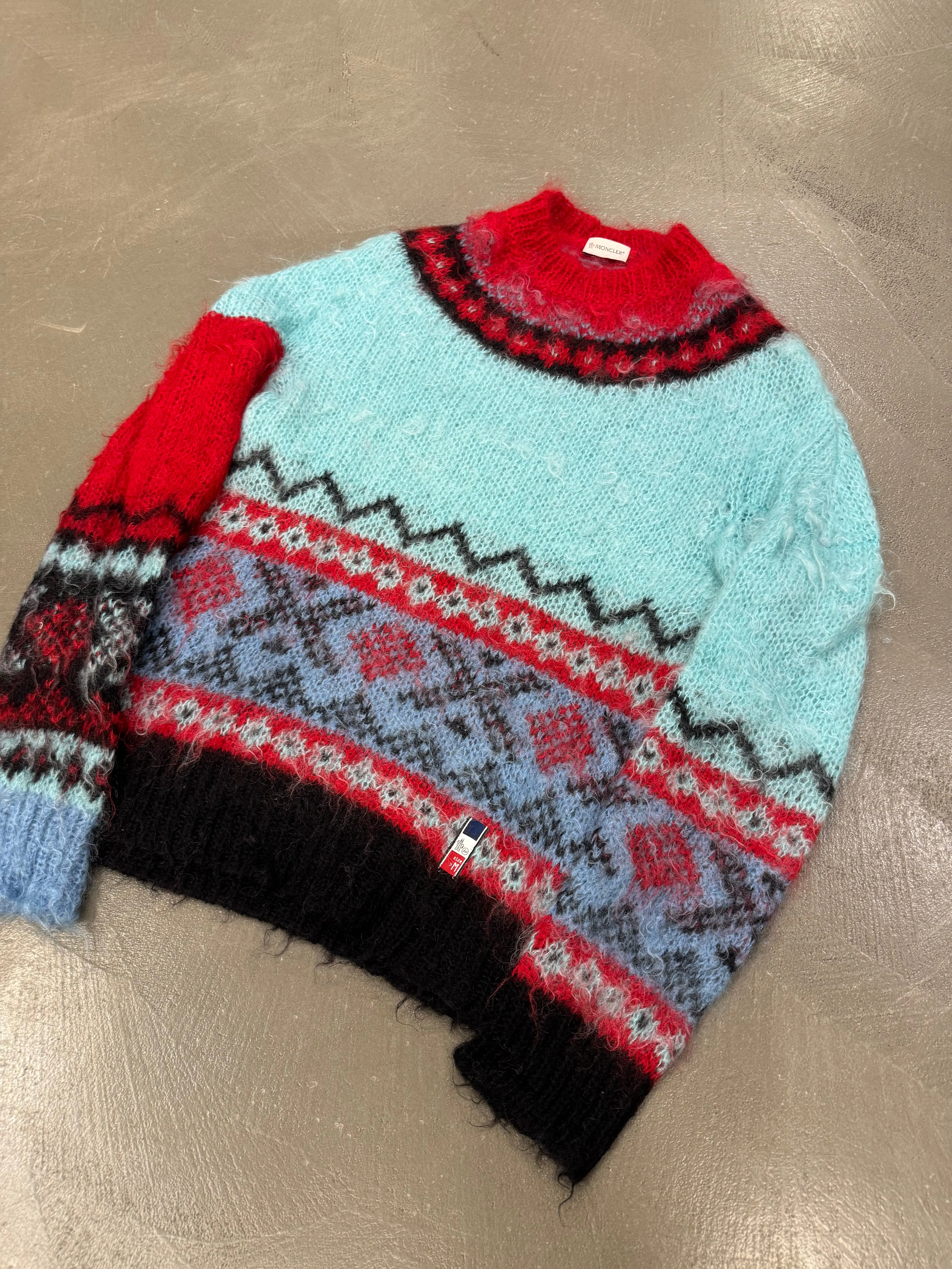 F/W2018 Moncler X Fragment multicolor wool sweater