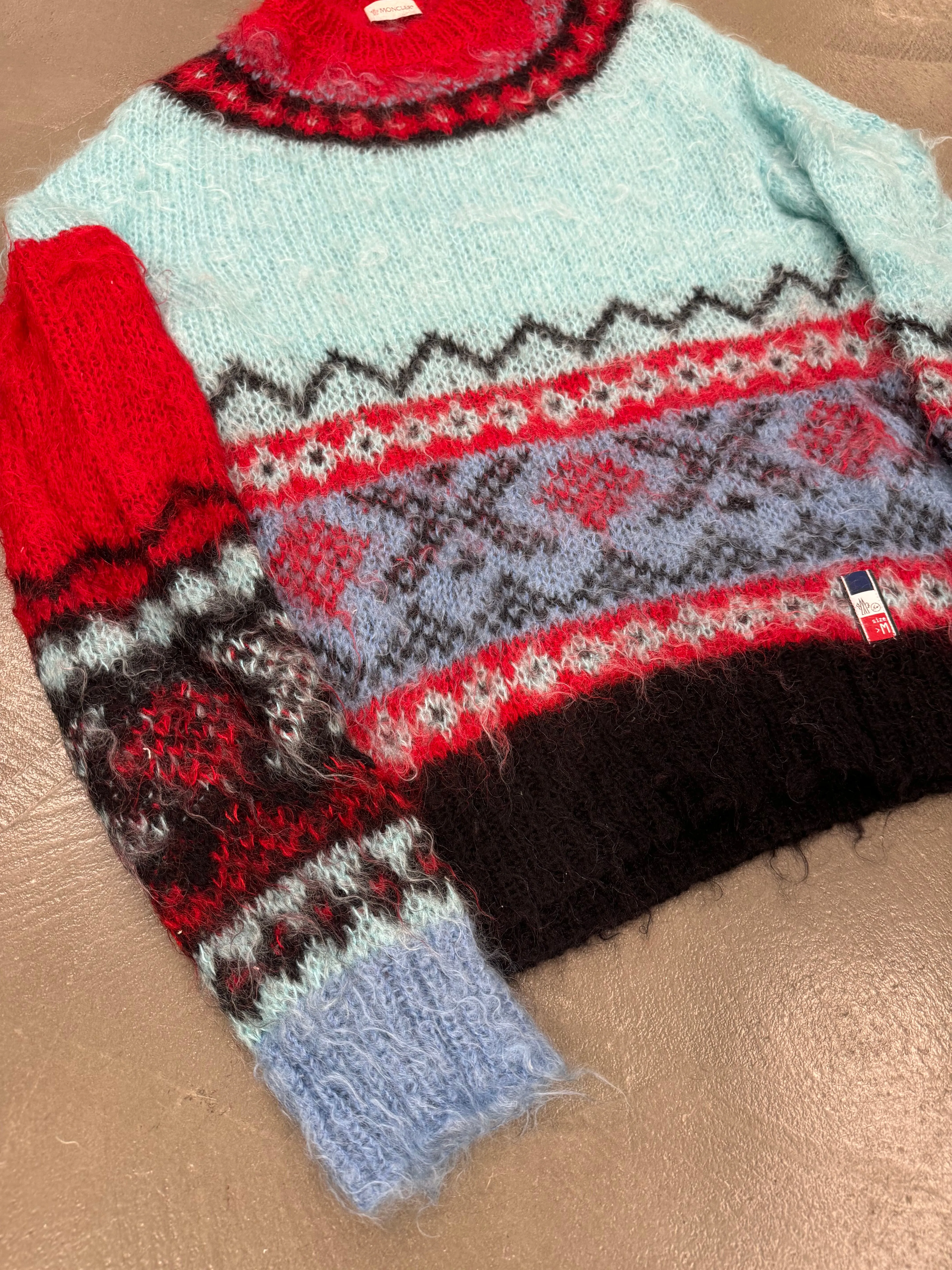 F/W2018 Moncler X Fragment multicolor wool sweater