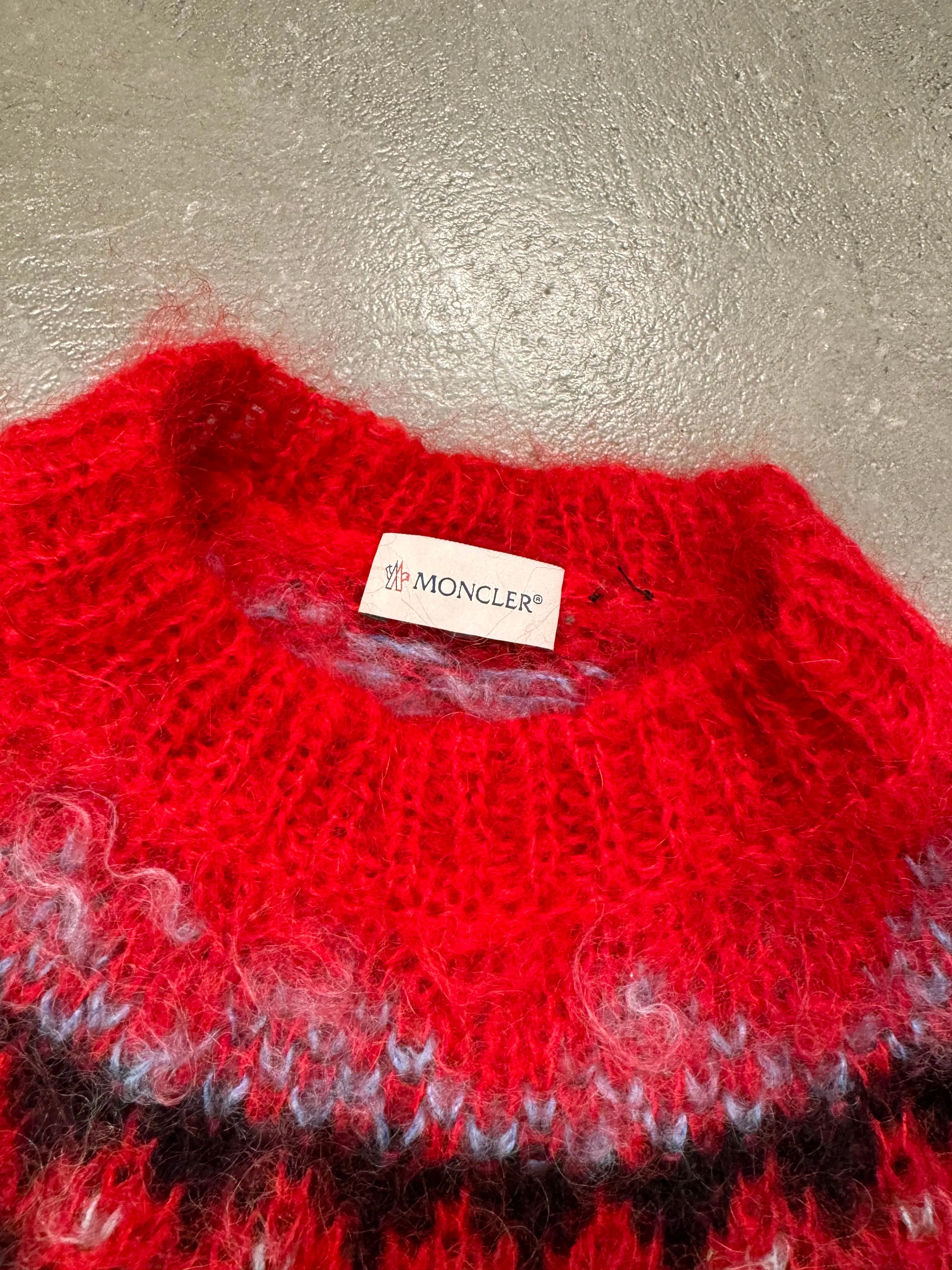 F/W2018 Moncler X Fragment multicolor wool sweater