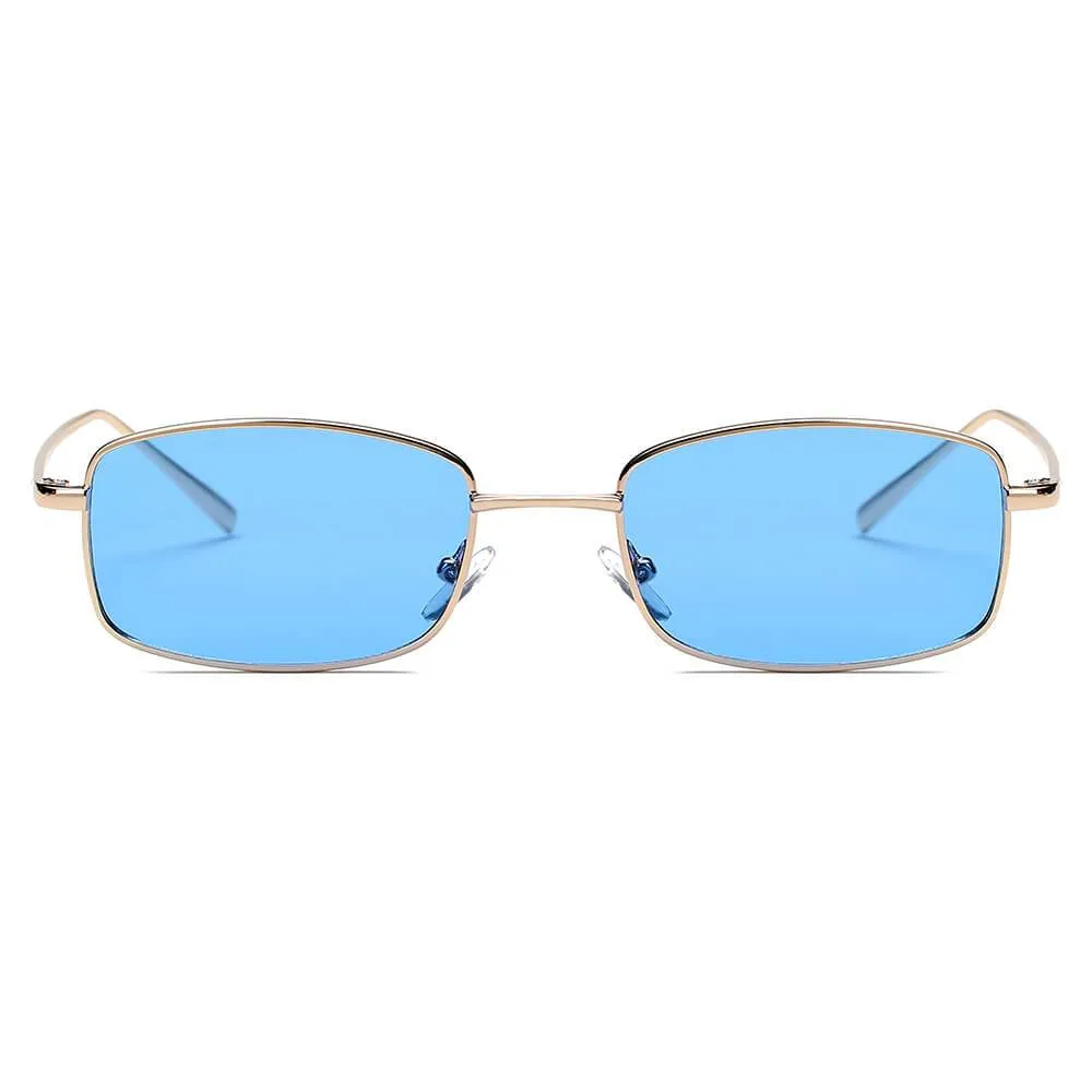 GARNER | S2076 - Retro Vintage Slim Rectangle Sunglasses