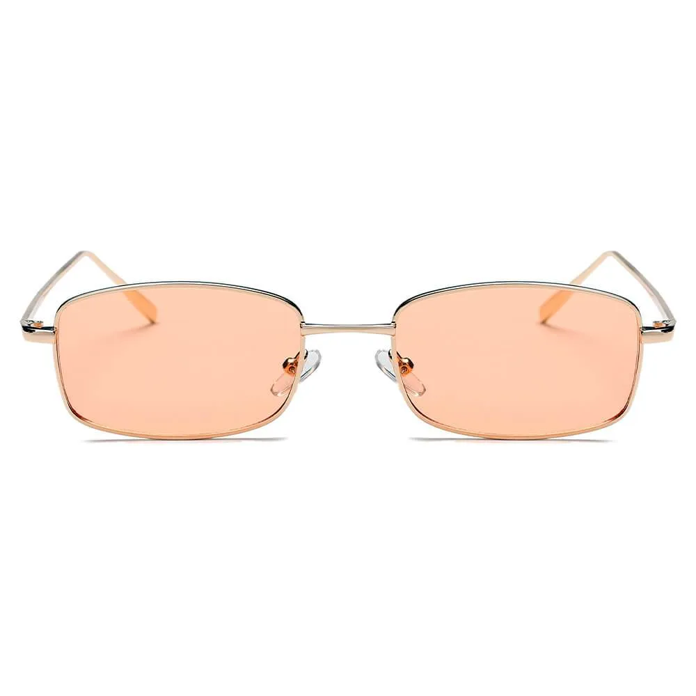 GARNER | S2076 - Retro Vintage Slim Rectangle Sunglasses