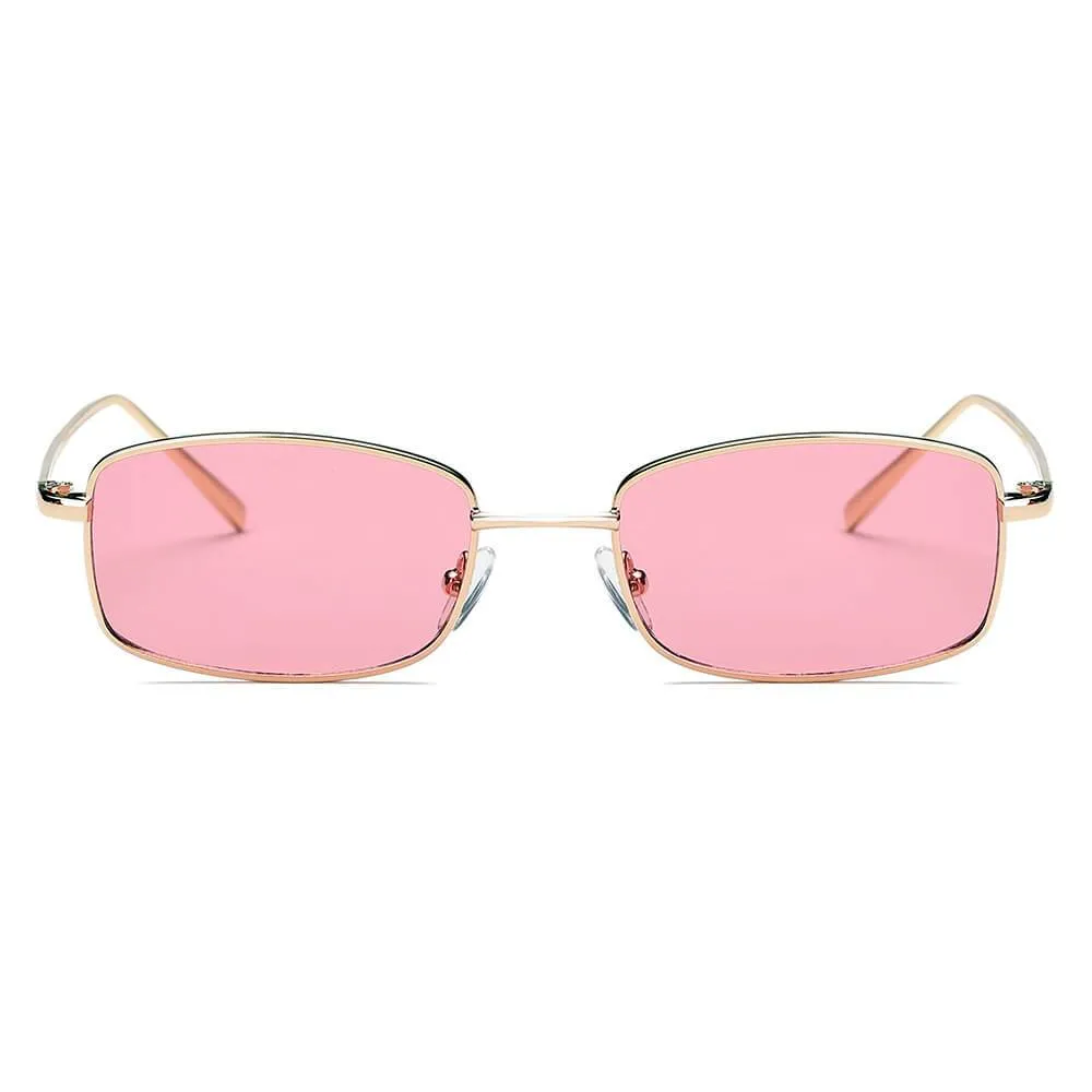GARNER | S2076 - Retro Vintage Slim Rectangle Sunglasses