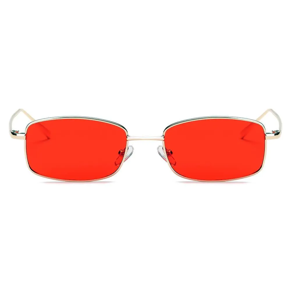 GARNER | S2076 - Retro Vintage Slim Rectangle Sunglasses