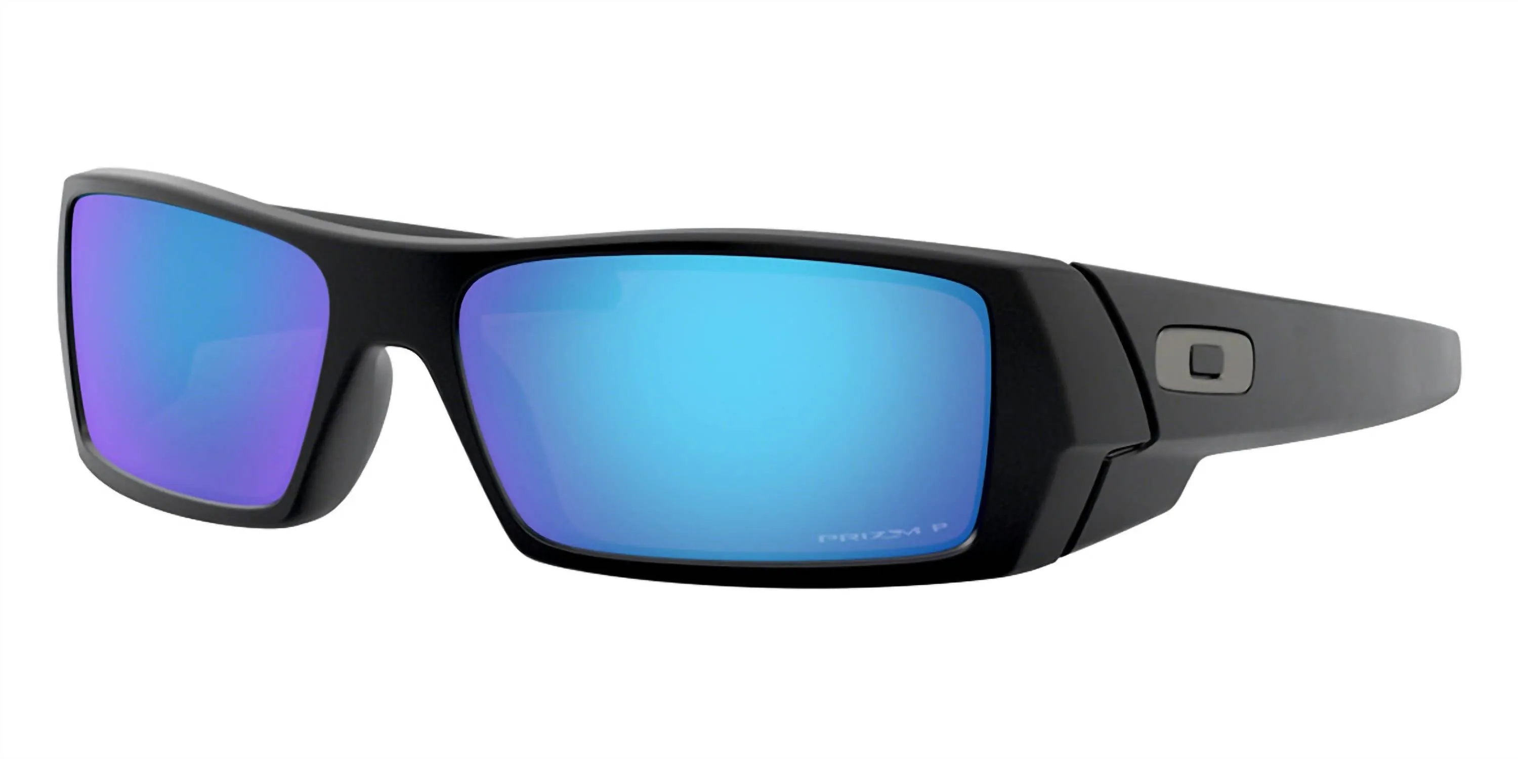 Gascan Rectangle Polarized Sunglasses 9014-5060 In Matte Black/ Prizm Sapphire