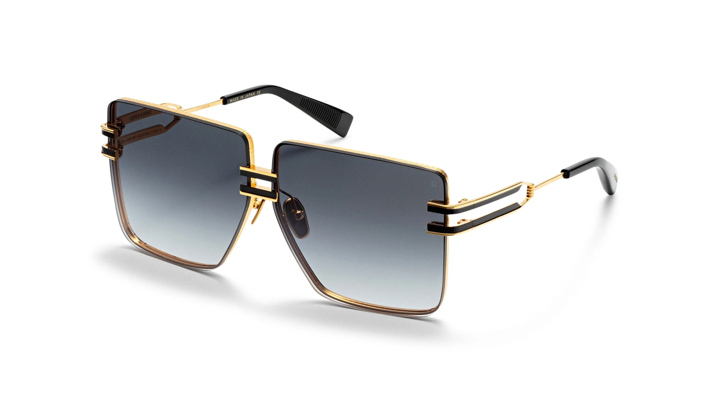 GENDARME-Black Palladium / Gold / Dark Brown Swirl / Medium Grey
