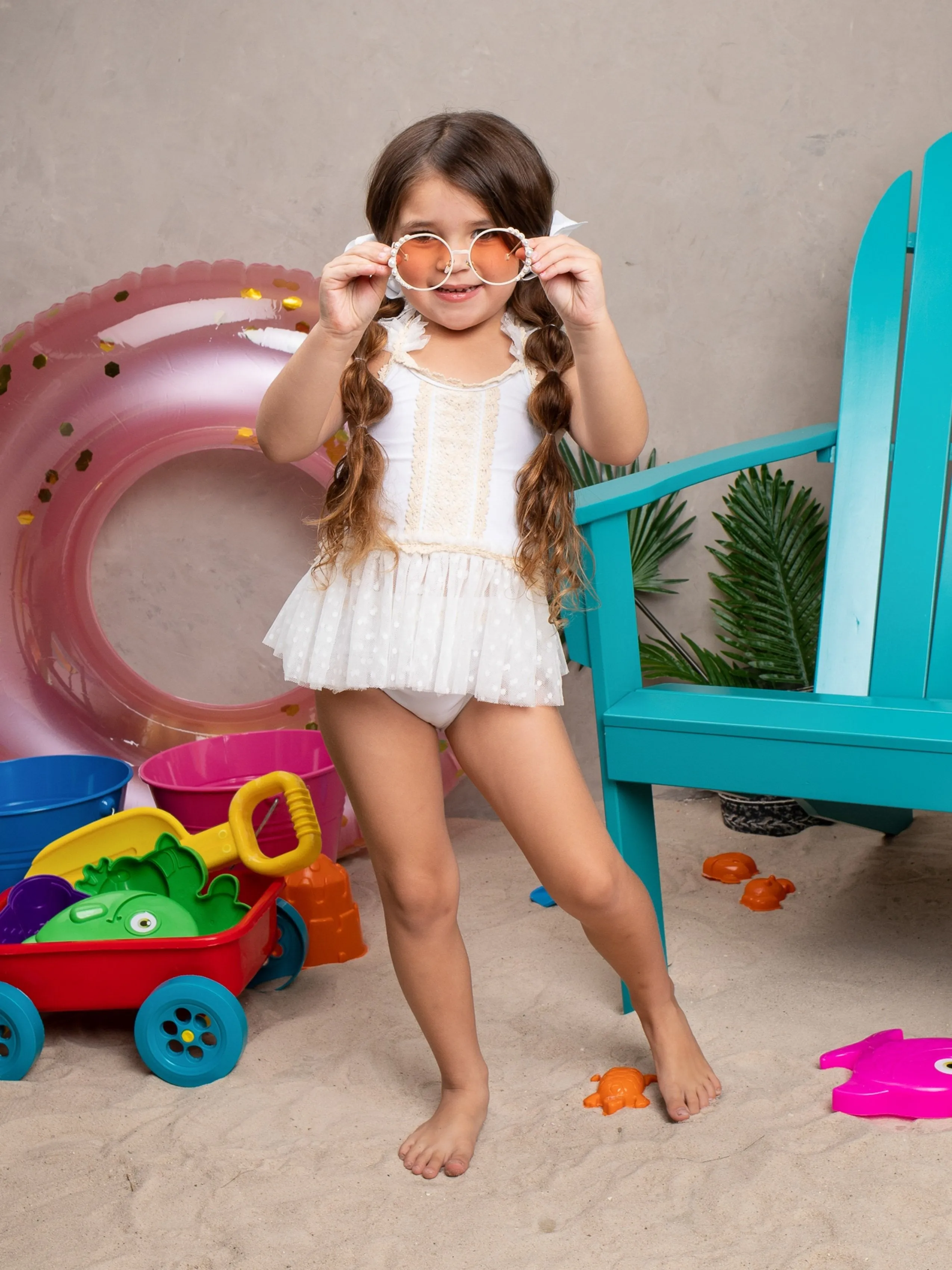 Girls Fun In The Sun Two Piece Swimsuit