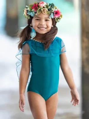 Girls Get Your Beach On One Piece Swimsuit
