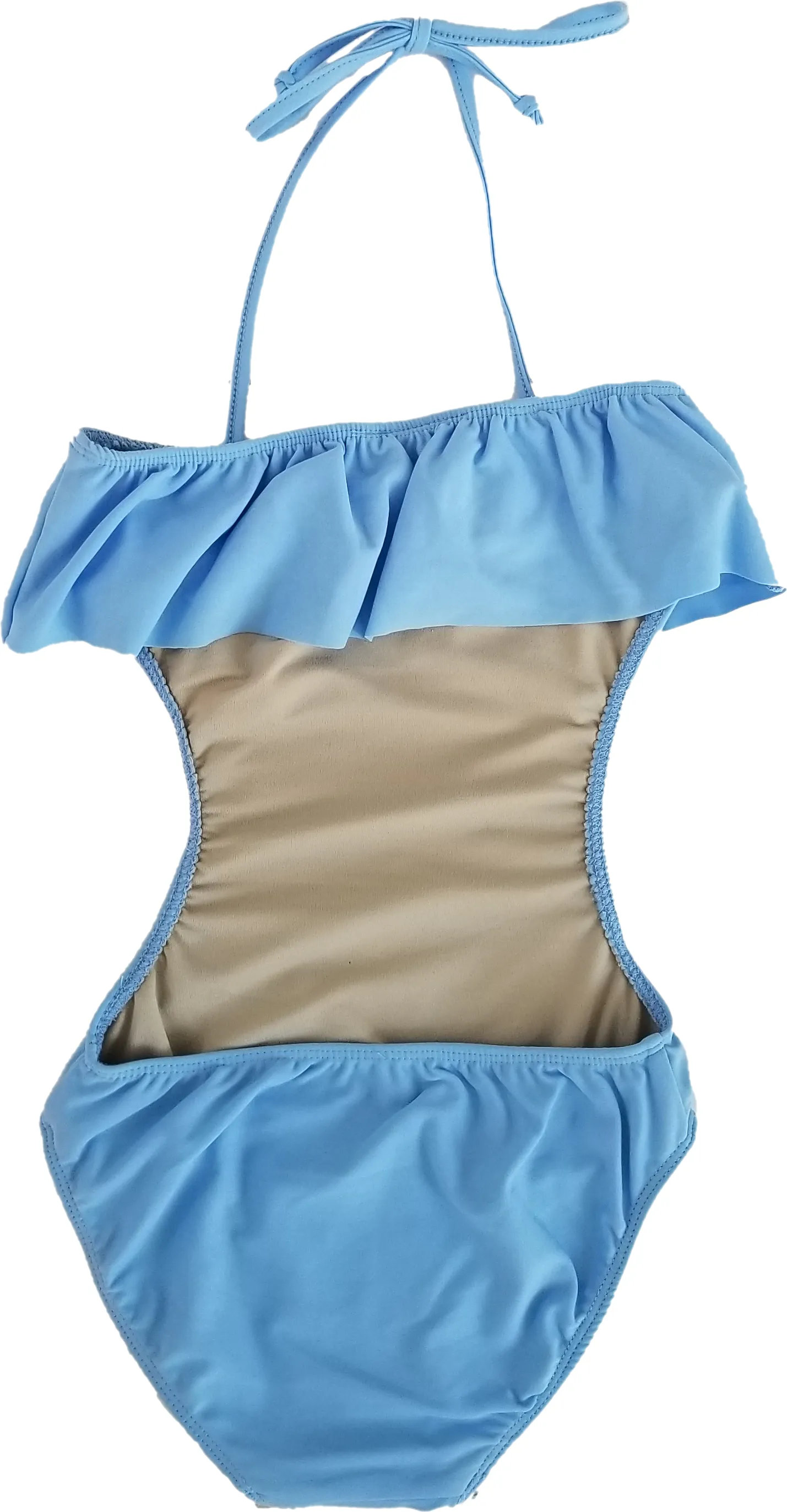 Girls One Piece Ruffle Bathing Suit
