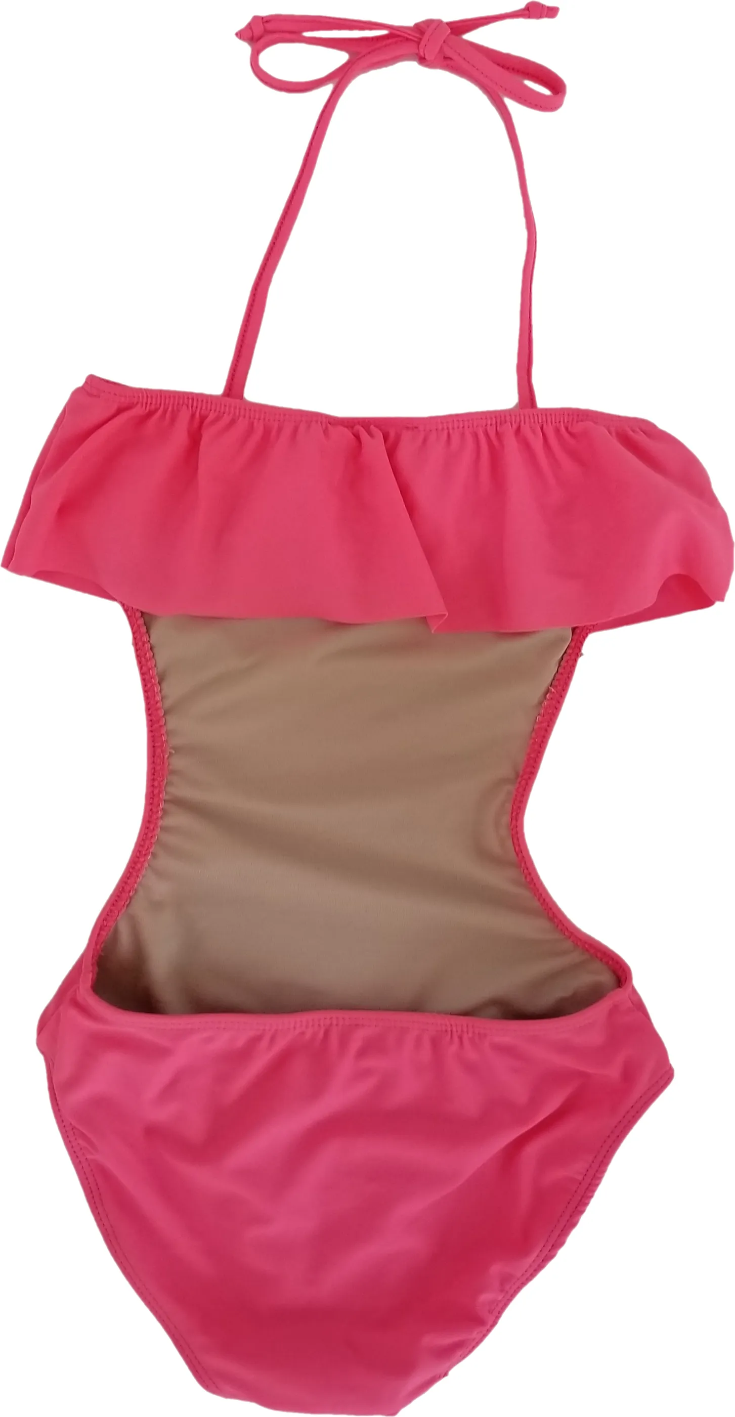 Girls One Piece Ruffle Bathing Suit