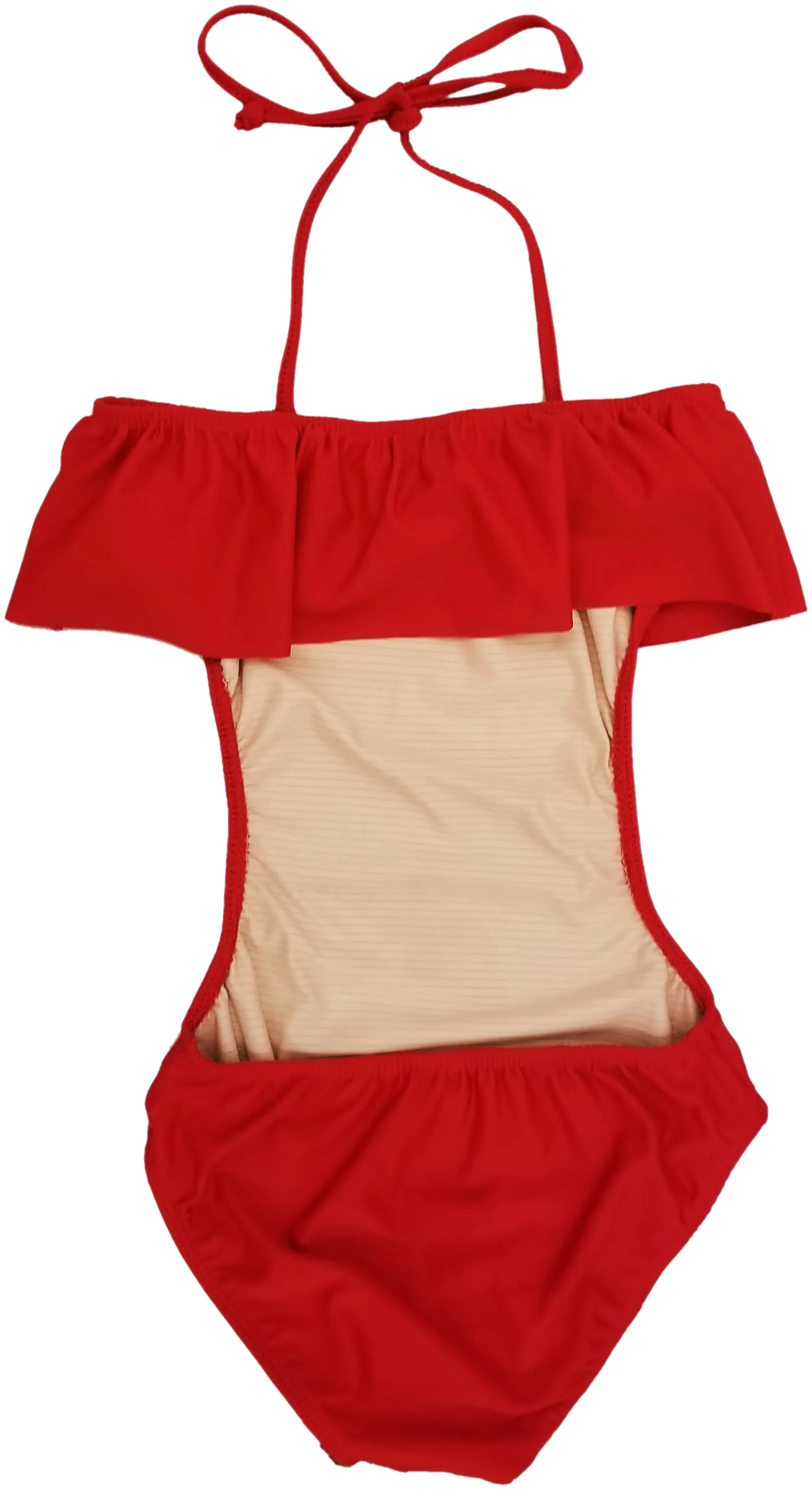 Girls One Piece Ruffle Bathing Suit