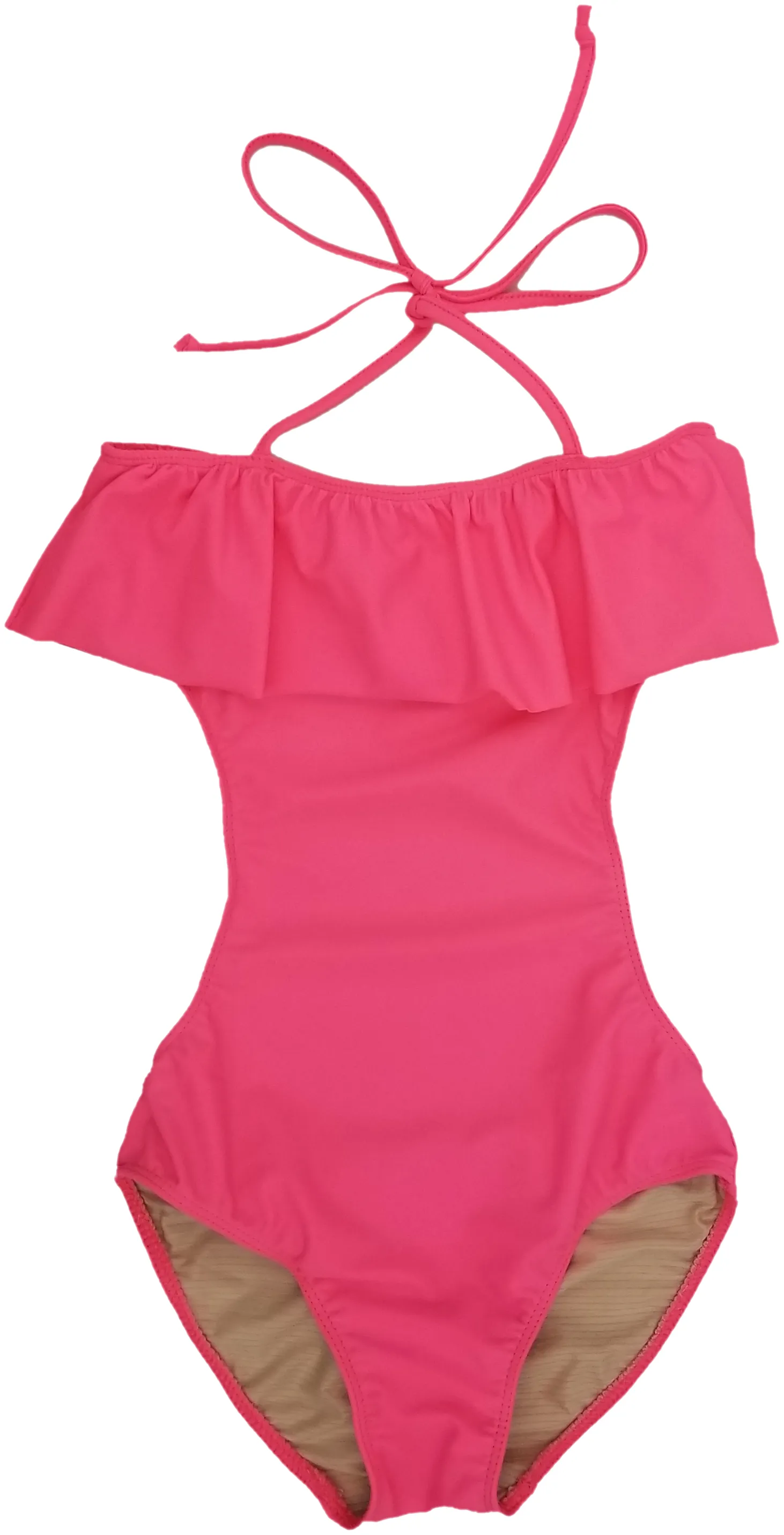 Girls One Piece Ruffle Bathing Suit