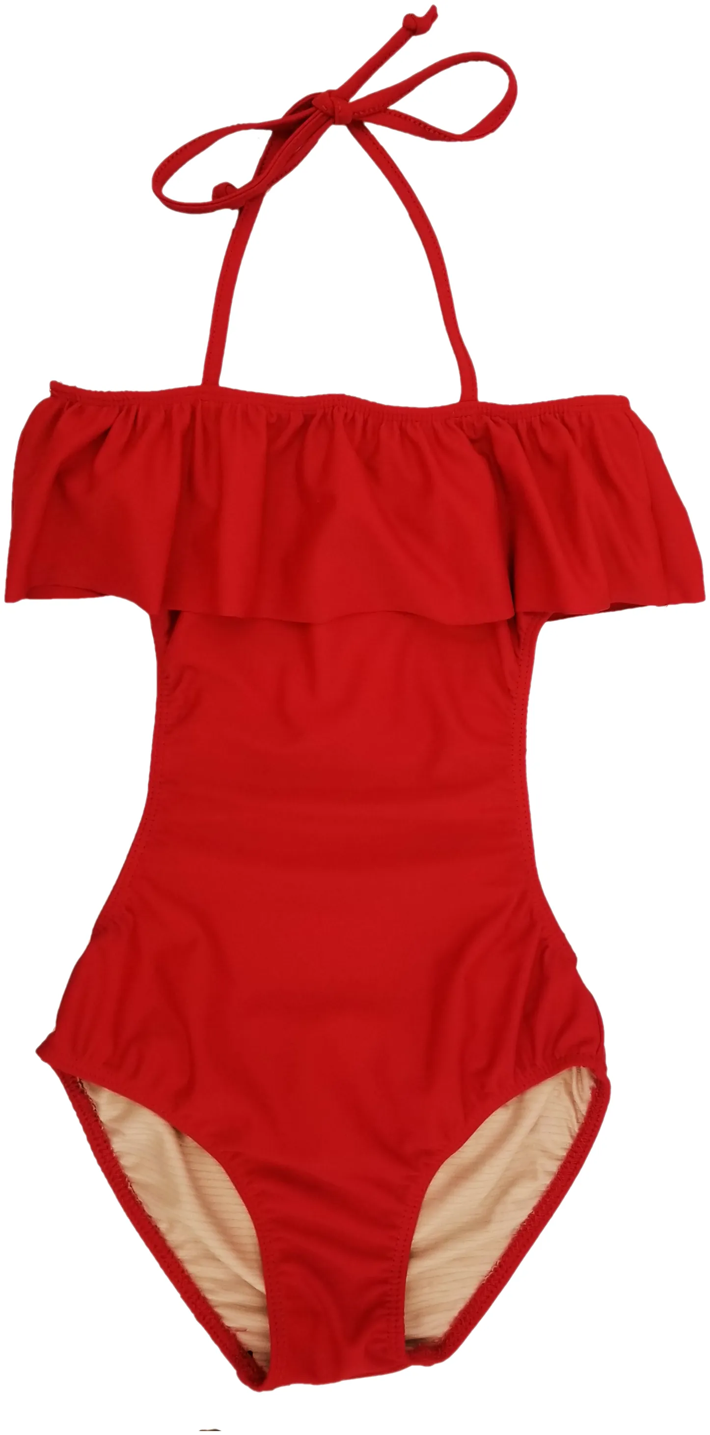 Girls One Piece Ruffle Bathing Suit