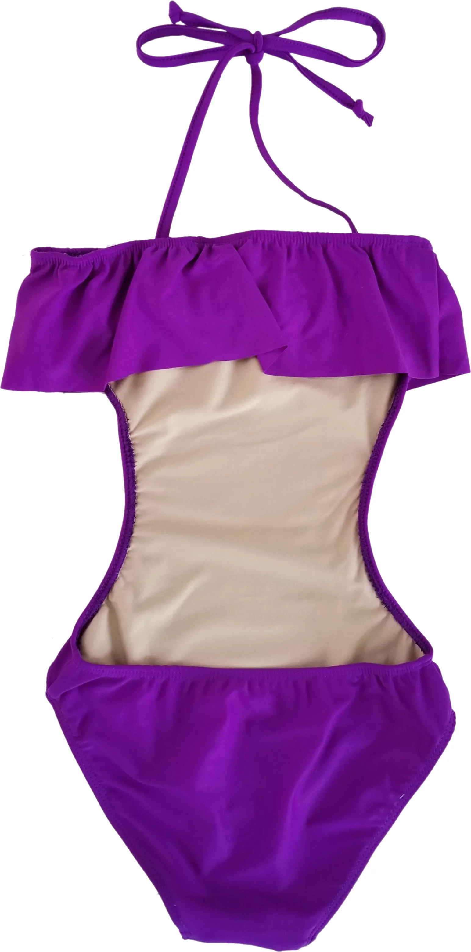 Girls One Piece Ruffle Bathing Suit