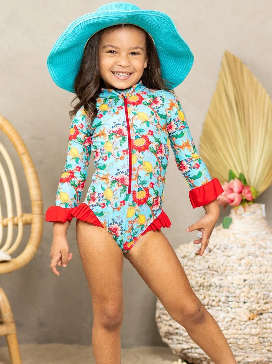 Girls Surf 4 Life One Piece Swimsuit