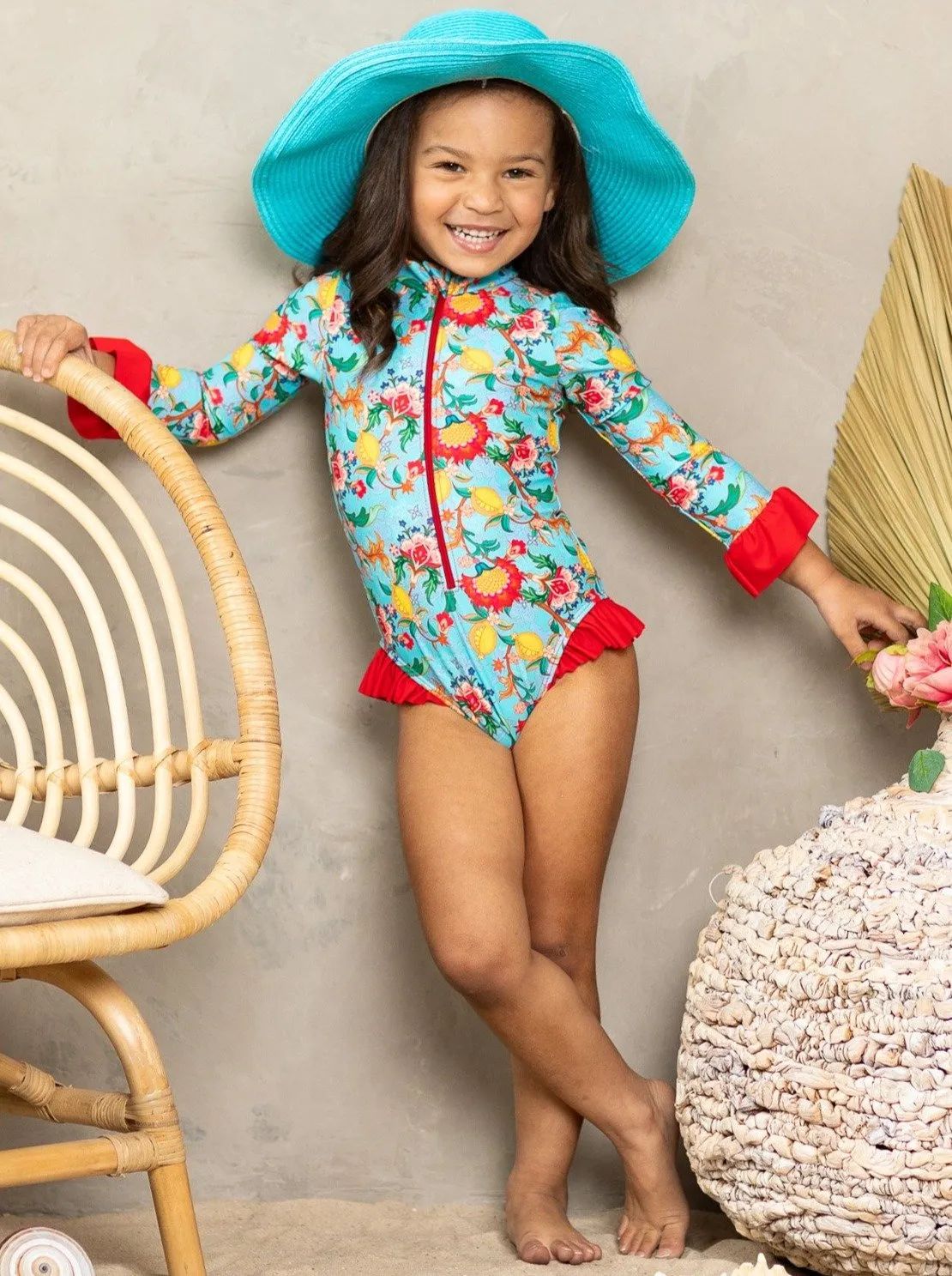 Girls Surf 4 Life One Piece Swimsuit
