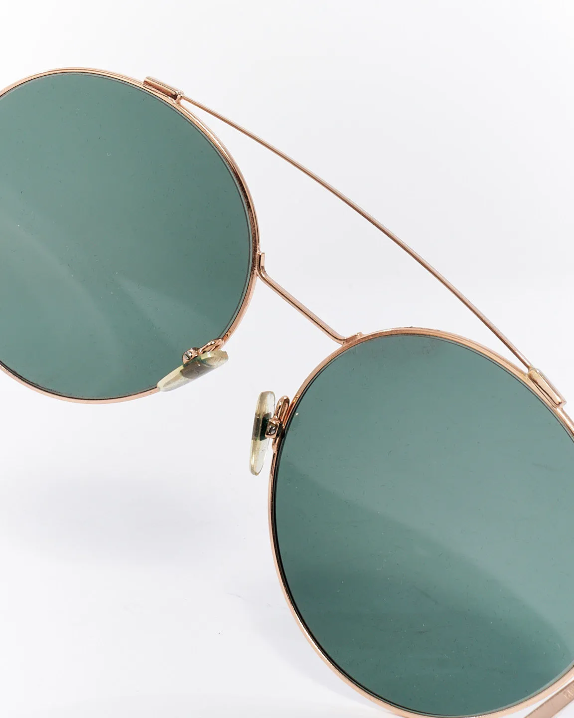 Givenchy Gold Metal Round Aviator GV 7048 Sunglasses
