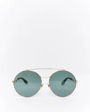 Givenchy Gold Metal Round Aviator GV 7048 Sunglasses