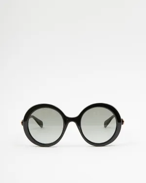 Gucci Black Round Oversized GG0367S Sunglasses
