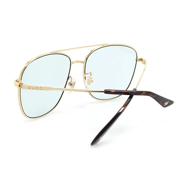 Gucci Metal Framed Navigator Sunglasses in Gold
