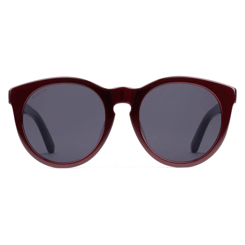Gucci Round Frame GG Star Sunglasses in Red