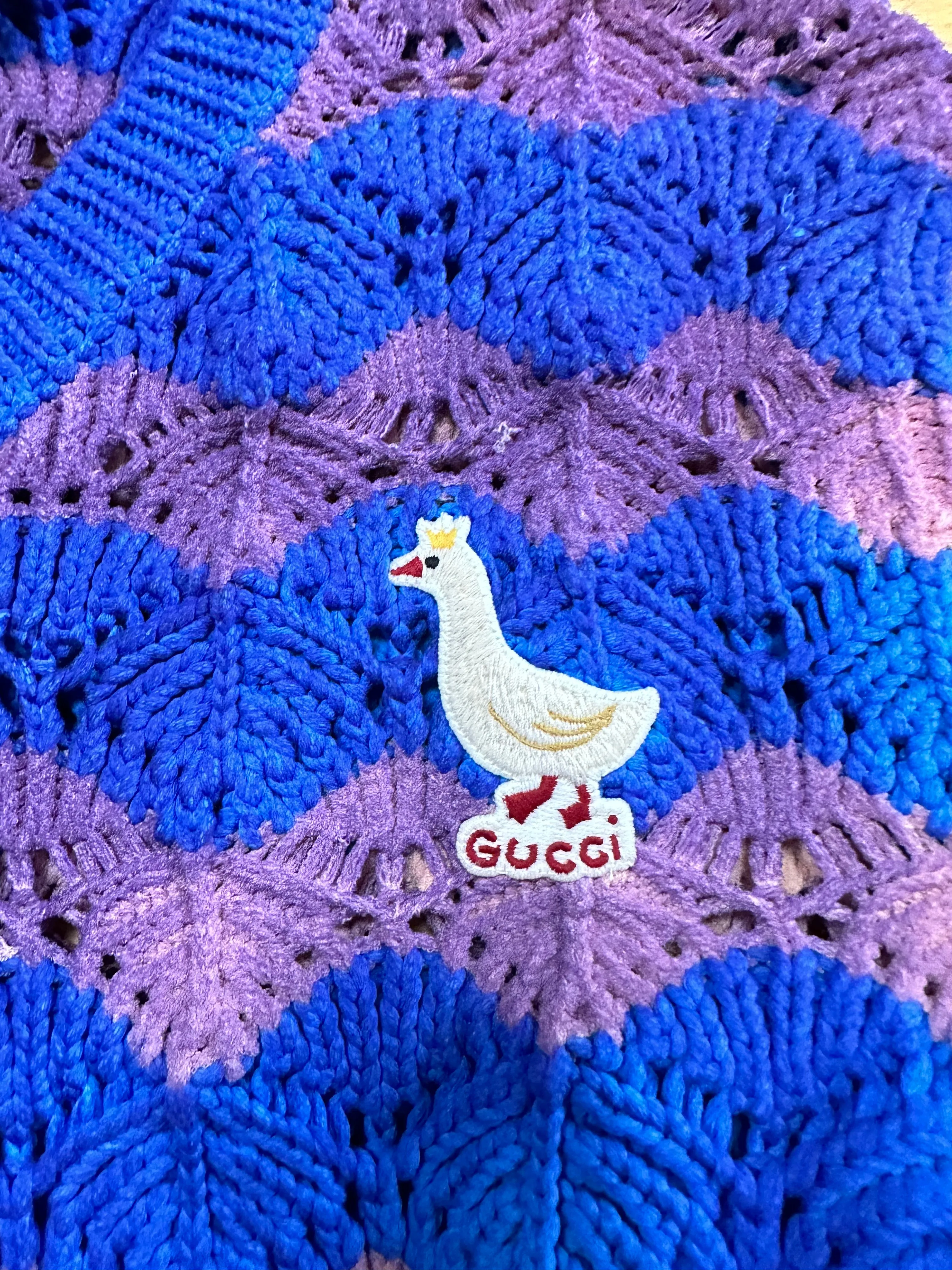 Gucci Tie Dye Knit Cotton Sweater