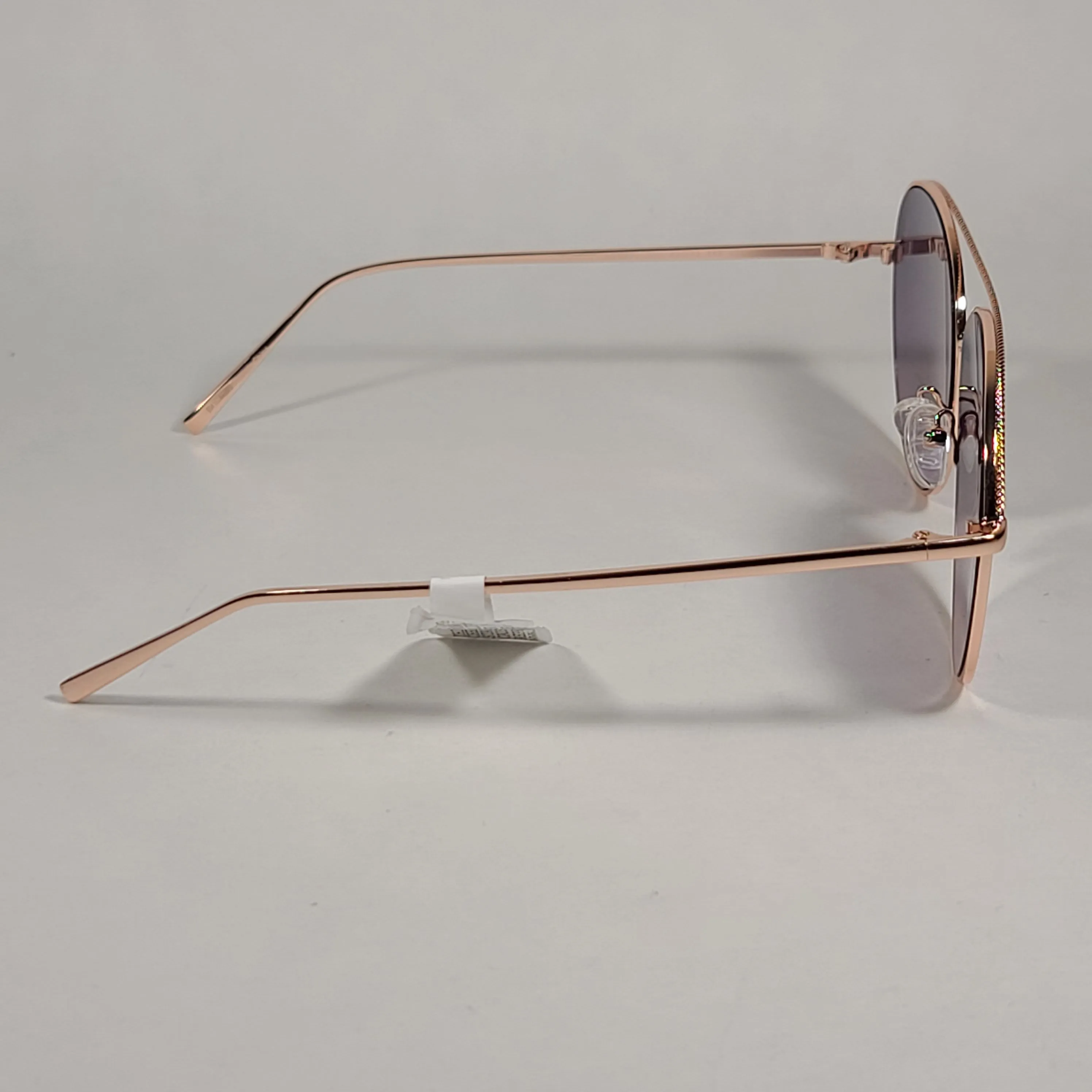 Guess Aviator Pilot Sunglasses Rose Gold Metal Frame Silver Mirror Lens GF0391 28U