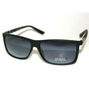 Guess GF0187 02W Men's 59mm Black Frame Blue Lens Designer Sunglasses