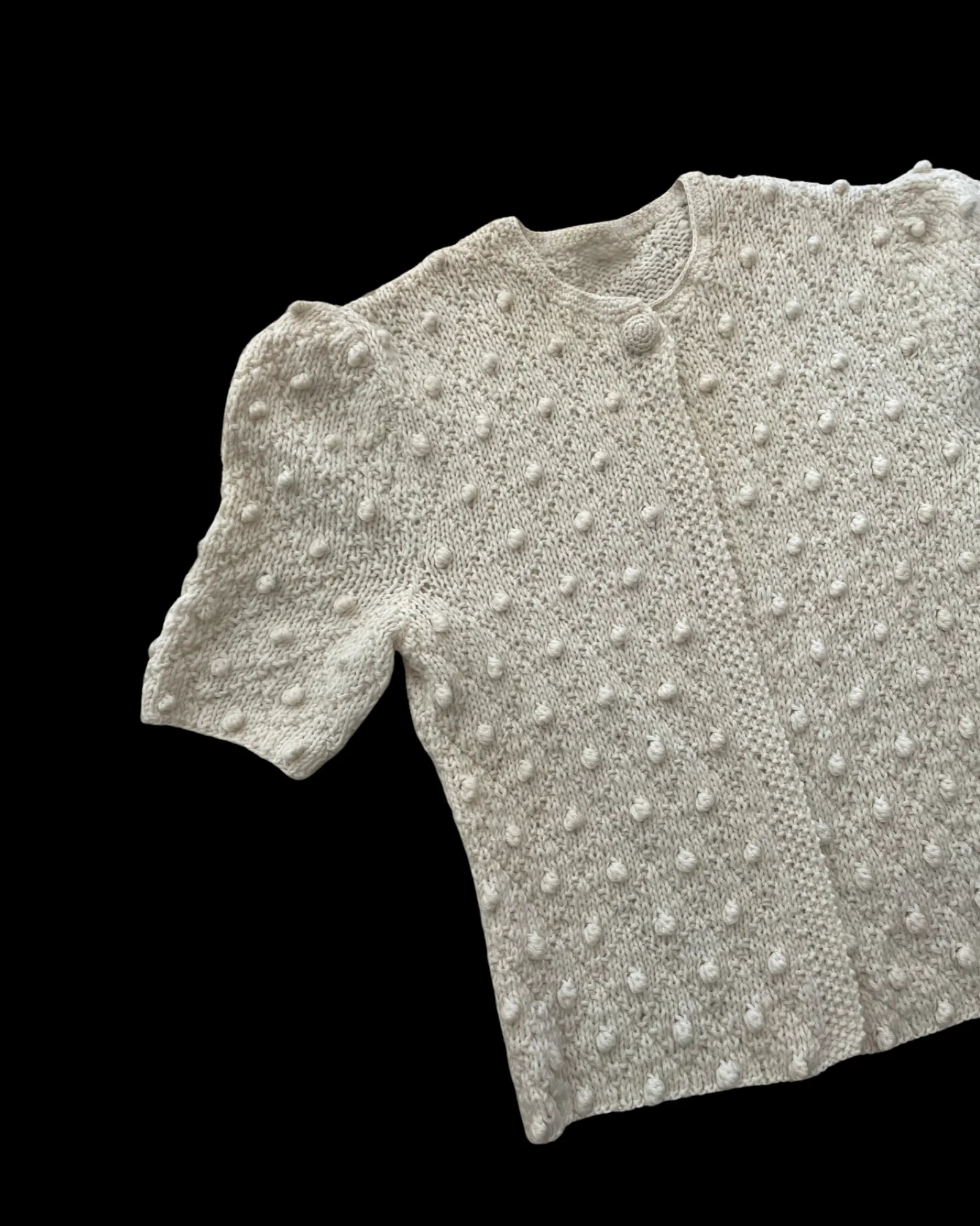 Hand Knit Popcorn Sweater