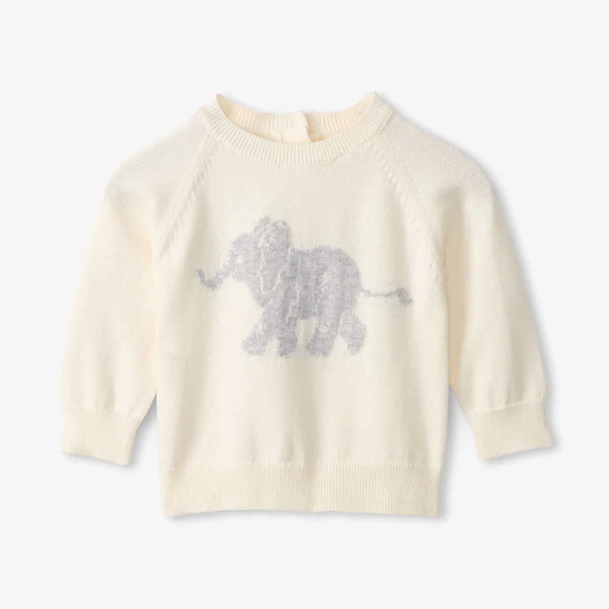Hatley Pull Over Sweater - Baby Elephant