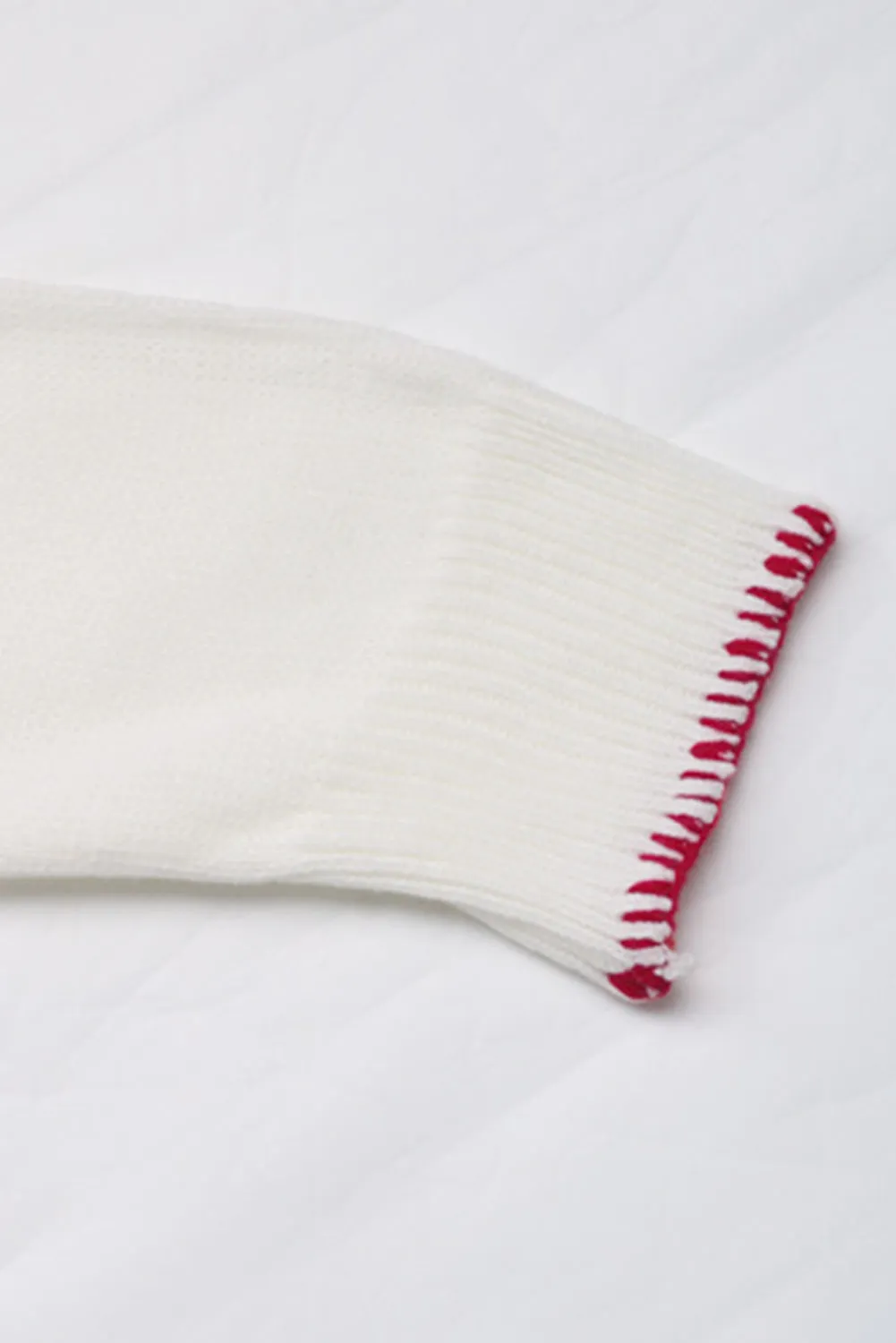 Hazel Blues® |  Bow Round Neck Drop Shoulder Sweater