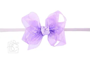 Headband with Waterproof Bow - Light Orchid