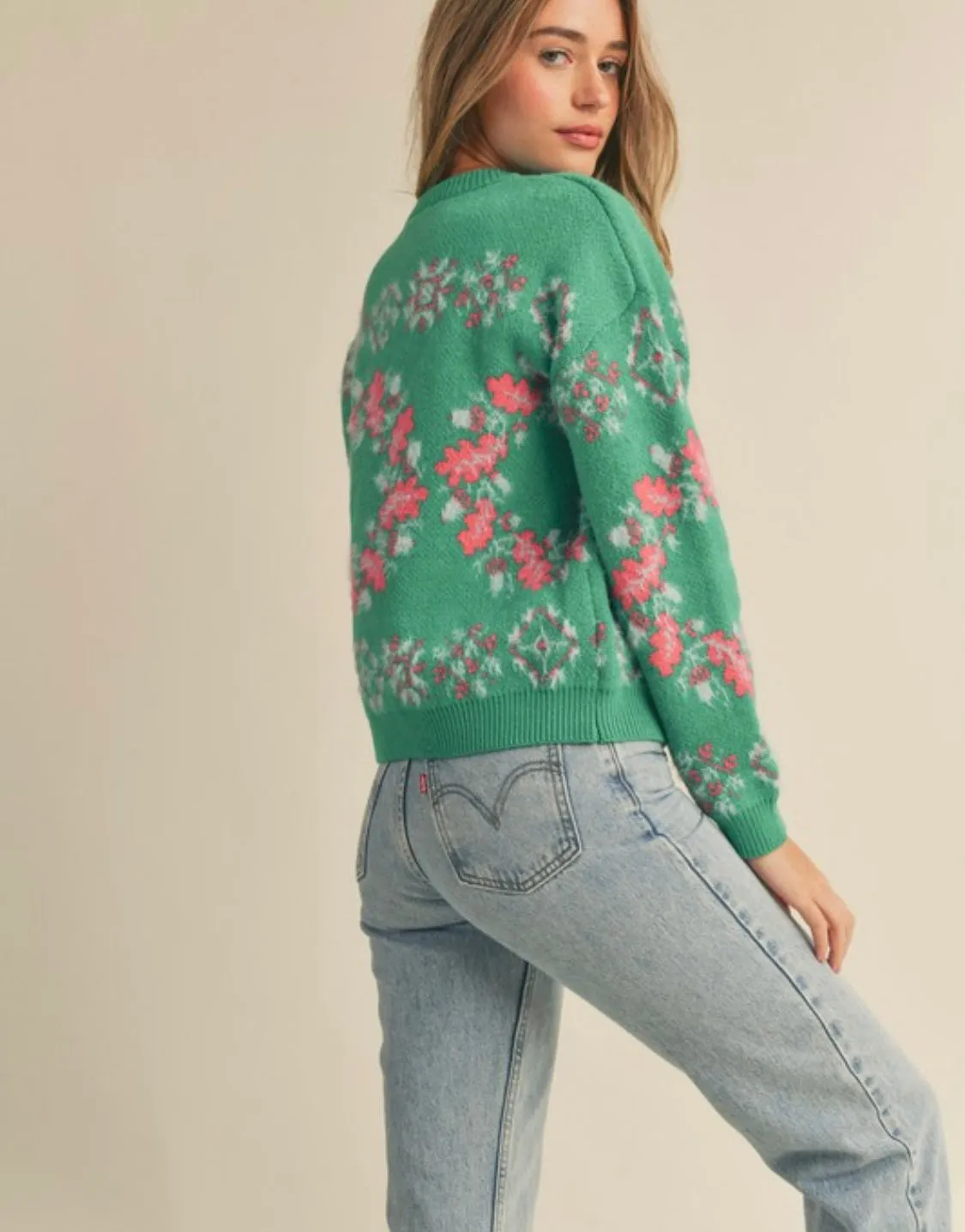 Holly Wreath Sweater