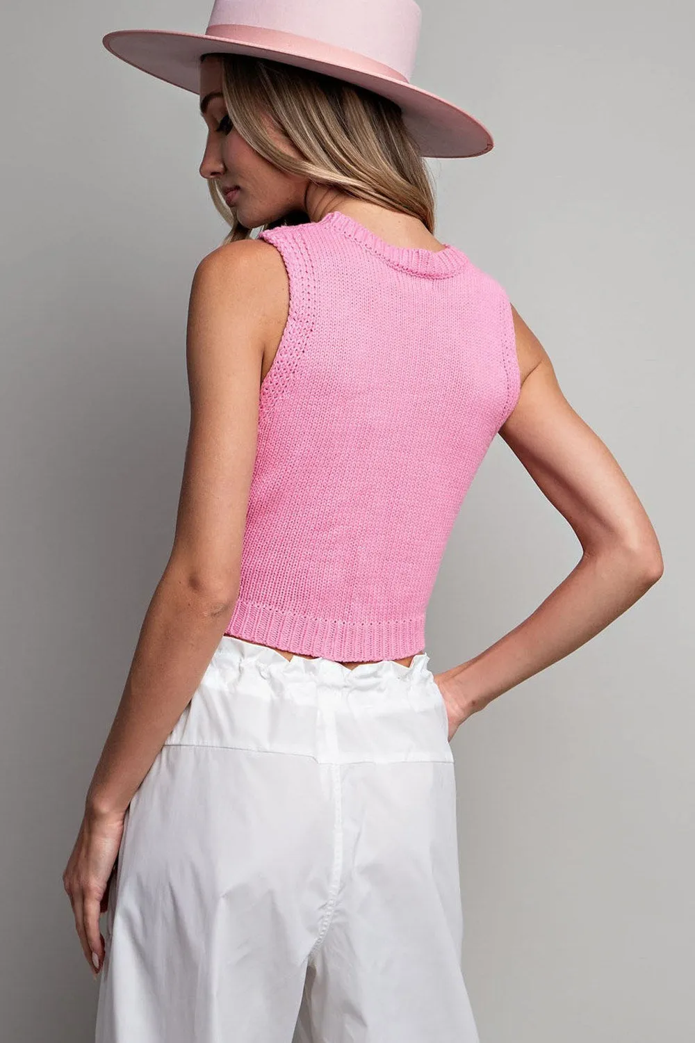 Hooked On You Cropped Tank Top-Multiple Colors Available