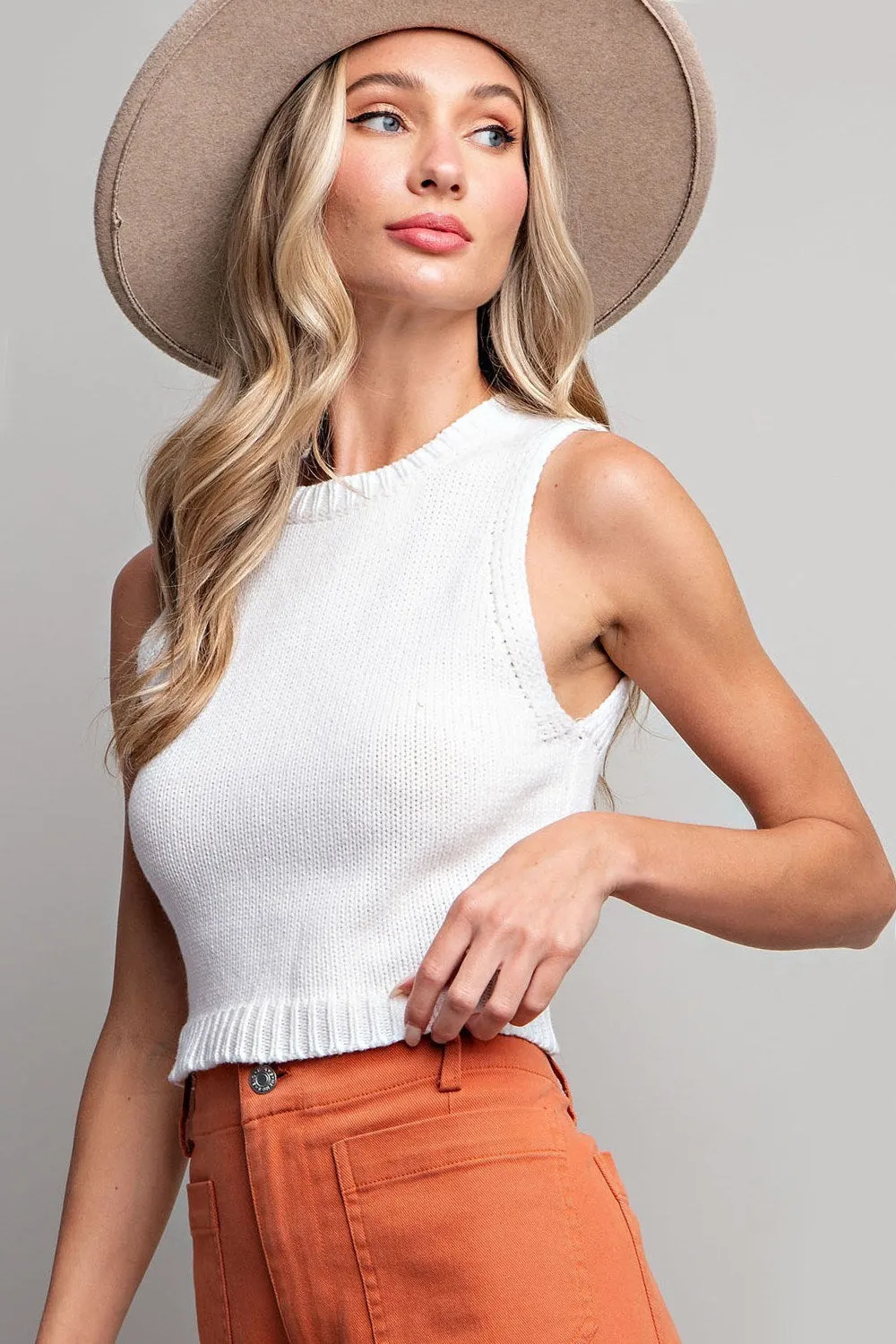 Hooked On You Cropped Tank Top-Multiple Colors Available