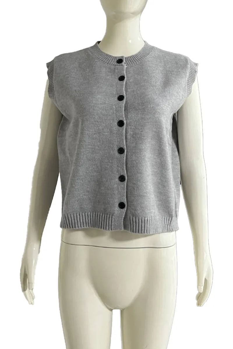 HWP1201 Knit-Crochet Sweater Vest