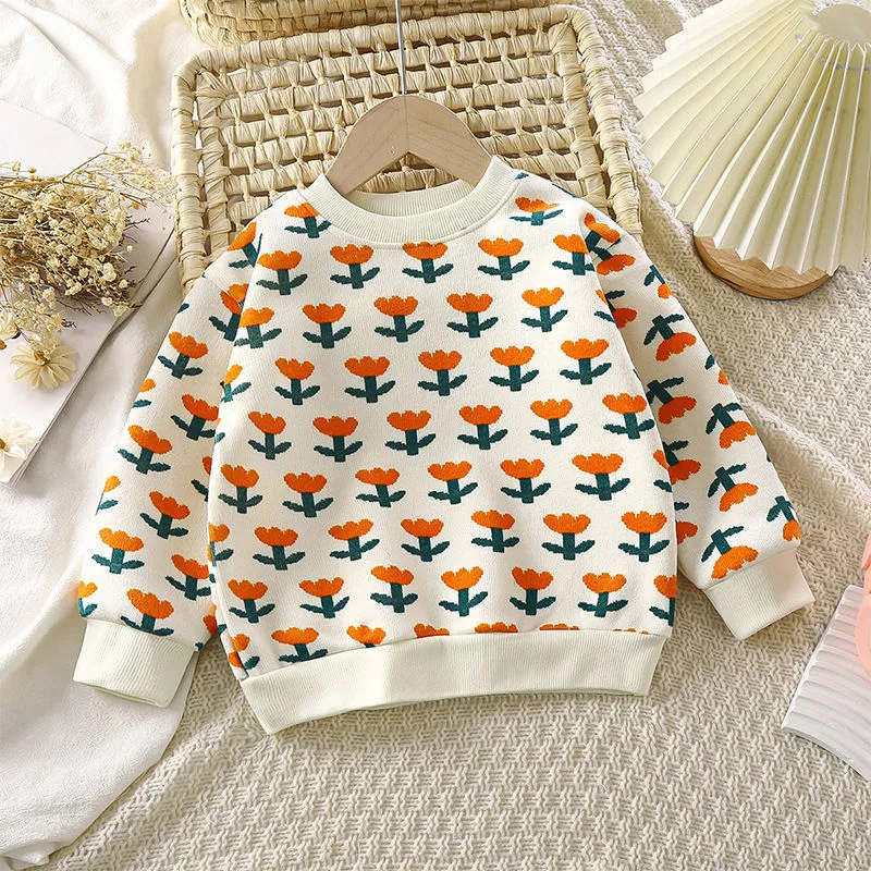 Infant and toddler sweater girls' men's base autumn and winter new baby jacket children's fleece knitted cardigan baby clothes