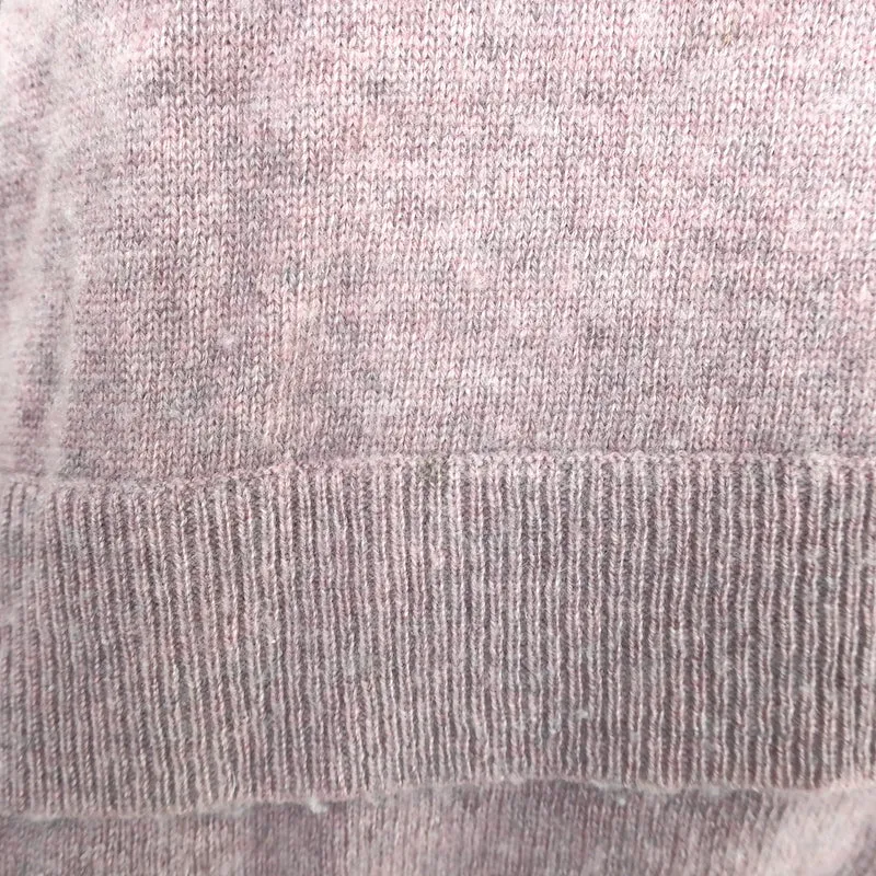 Inhabit Cashmere Layered-Hem Sweater Dusty Rose Size Small Crewneck Pullover