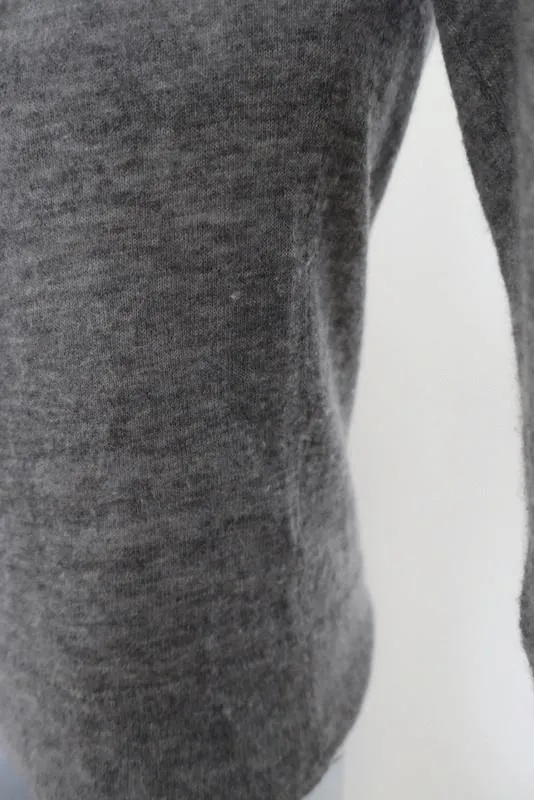 Isabel Marant Etoile Sweater Floyd Gray Alpaca Size 34 Blouson Sleeve Pullover