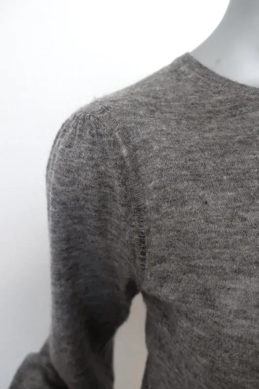Isabel Marant Etoile Sweater Floyd Gray Alpaca Size 34 Blouson Sleeve Pullover