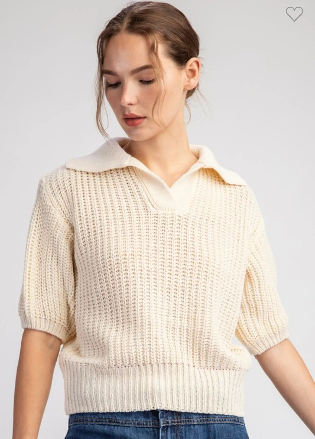 Ivory Knit Sweater