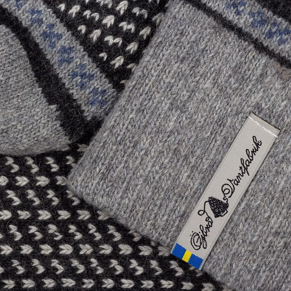 Öjbro Lambswool Swedish Socks - Skaftö Soot
