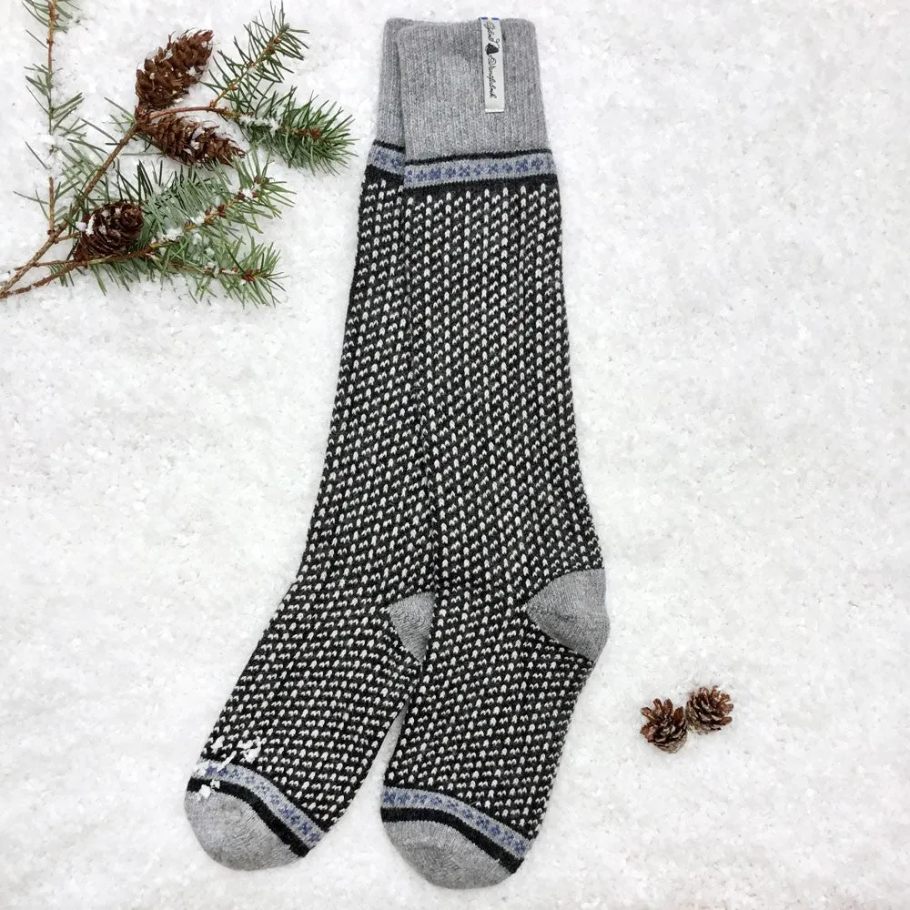 Öjbro Lambswool Swedish Socks - Skaftö Soot