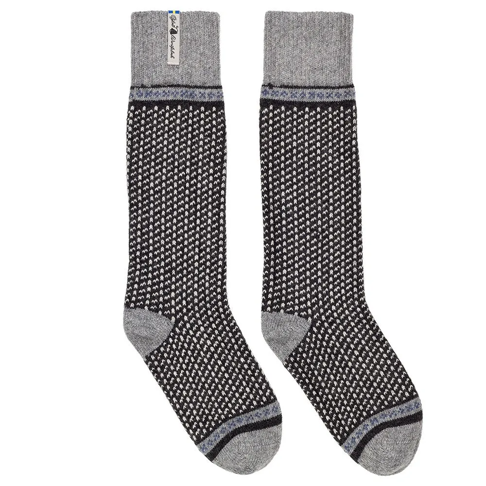 Öjbro Lambswool Swedish Socks - Skaftö Soot