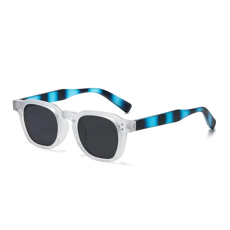 JNPCXI Fashion Vintage Rivet Oval Sunglasses