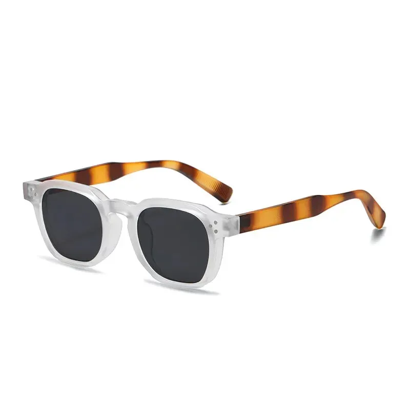 JNPCXI Fashion Vintage Rivet Oval Sunglasses
