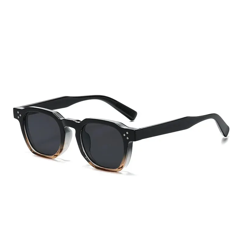 JNPCXI Fashion Vintage Rivet Oval Sunglasses